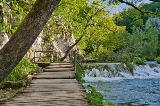 Plitvice Lakes Croatia emerald water and lush forest landscape